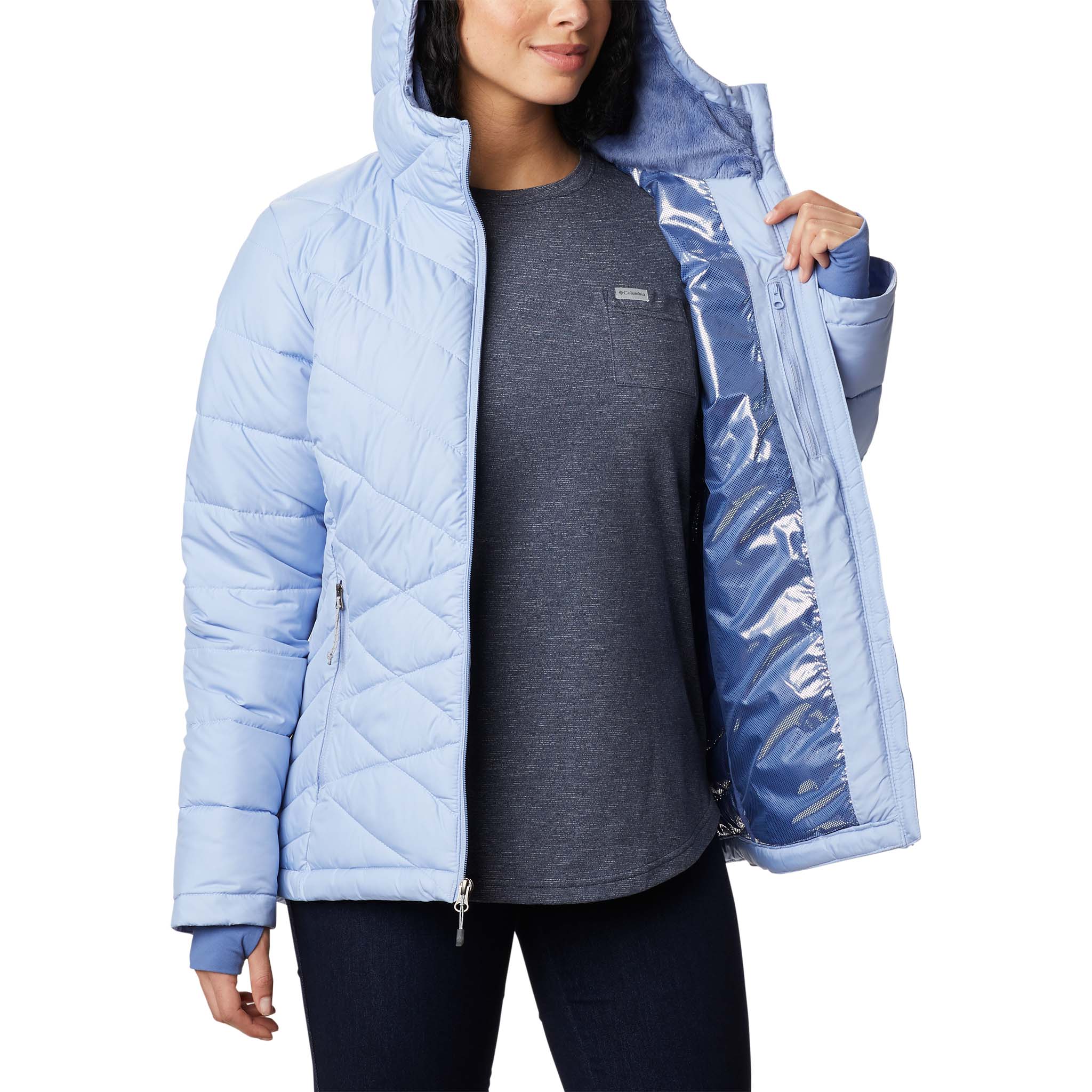 Columbia womens cheap heavenly hooded jacket