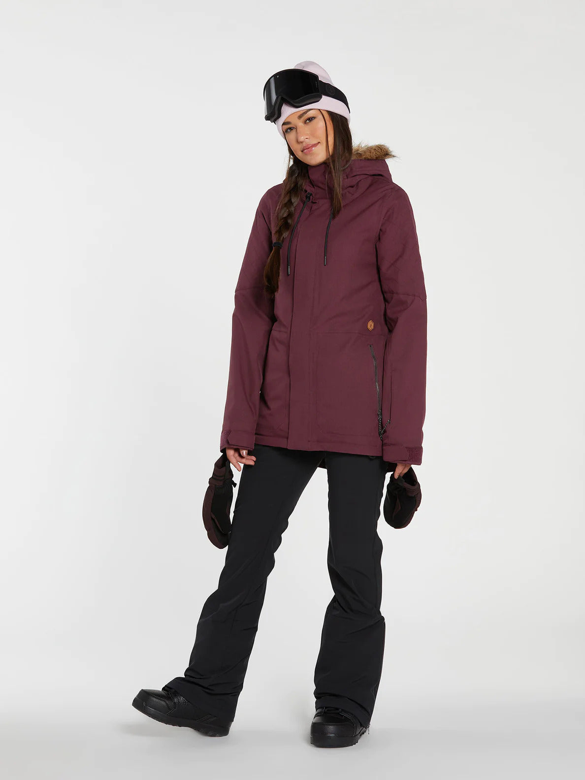 Ski Manteau Volcom Fille Veste Shadow Insulated EUCALYPTUS Femme